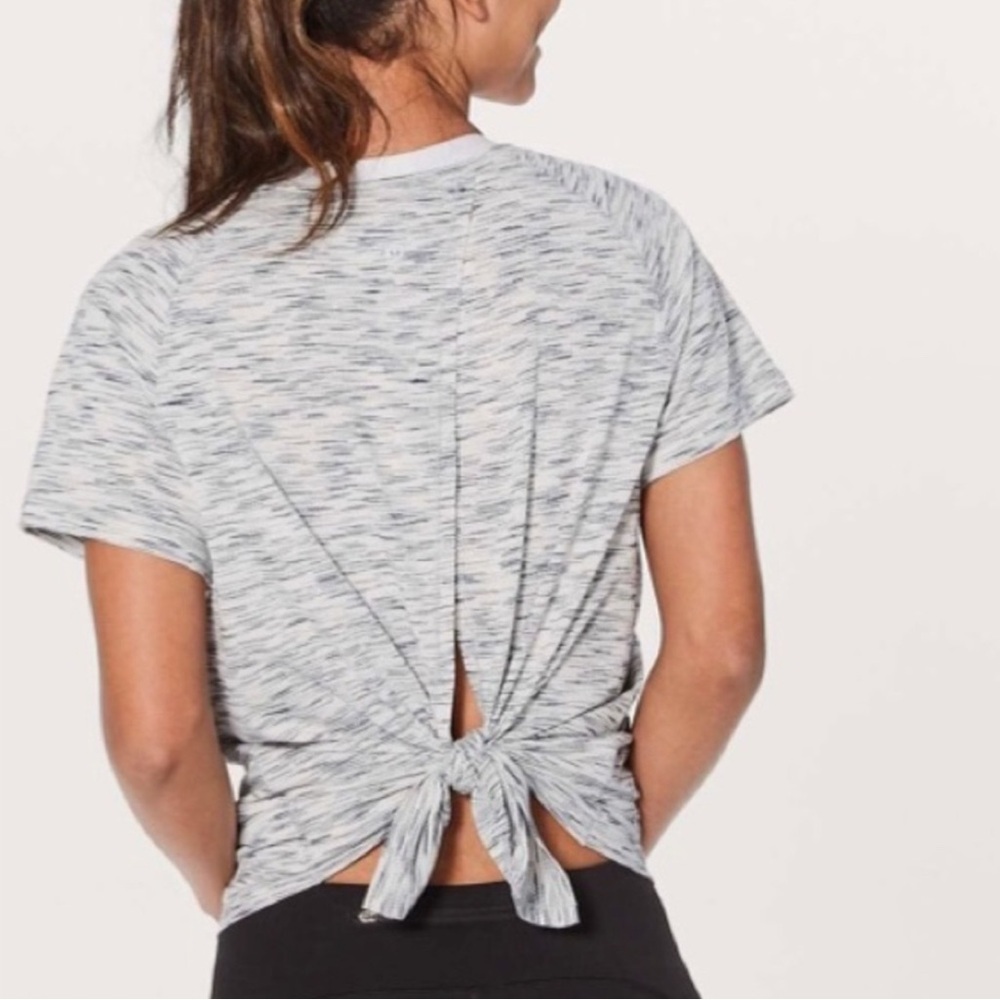 Lululemon Open Up Tie Back Tshirt